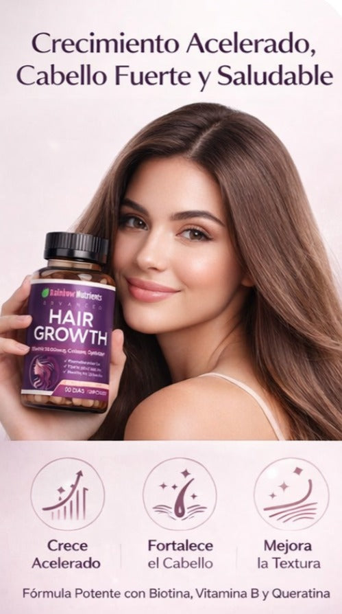 Hair Growth - Recupera el cabello fuerte, abundante y lleno de vida desde la raíz