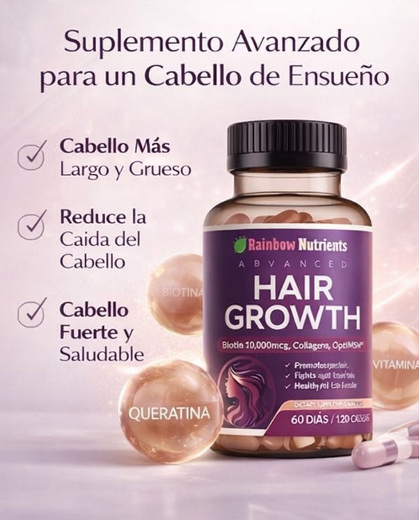 Hair Growth - Recupera el cabello fuerte, abundante y lleno de vida desde la raíz