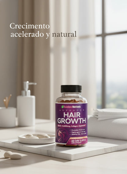 Hair Growth - Recupera el cabello fuerte, abundante y lleno de vida desde la raíz